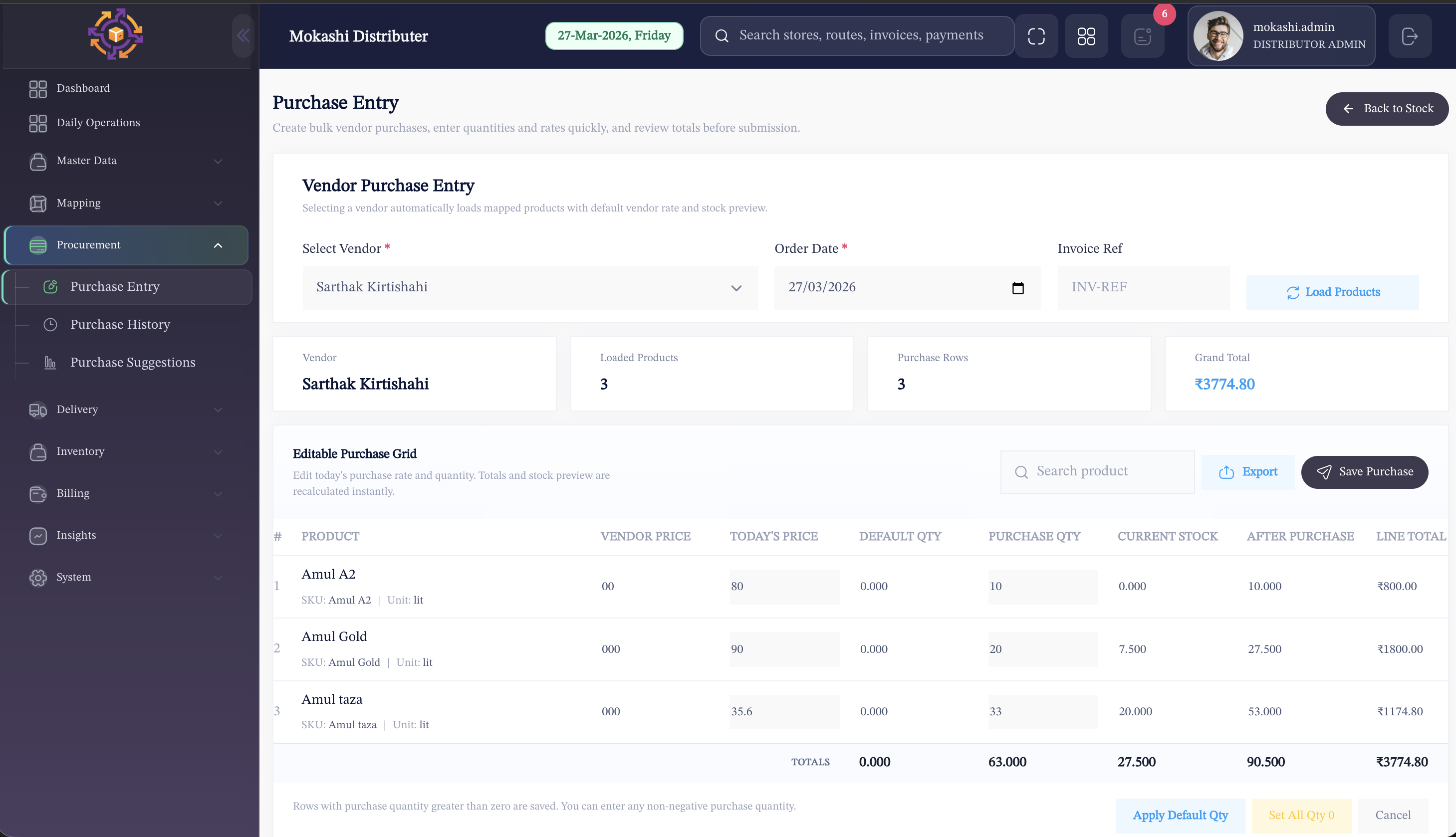 Admin dashboard preview 3